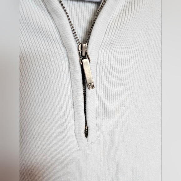 Ralph Lauren Mint And Pale Yellow Zip Up Sweater - Picture 5 of 9